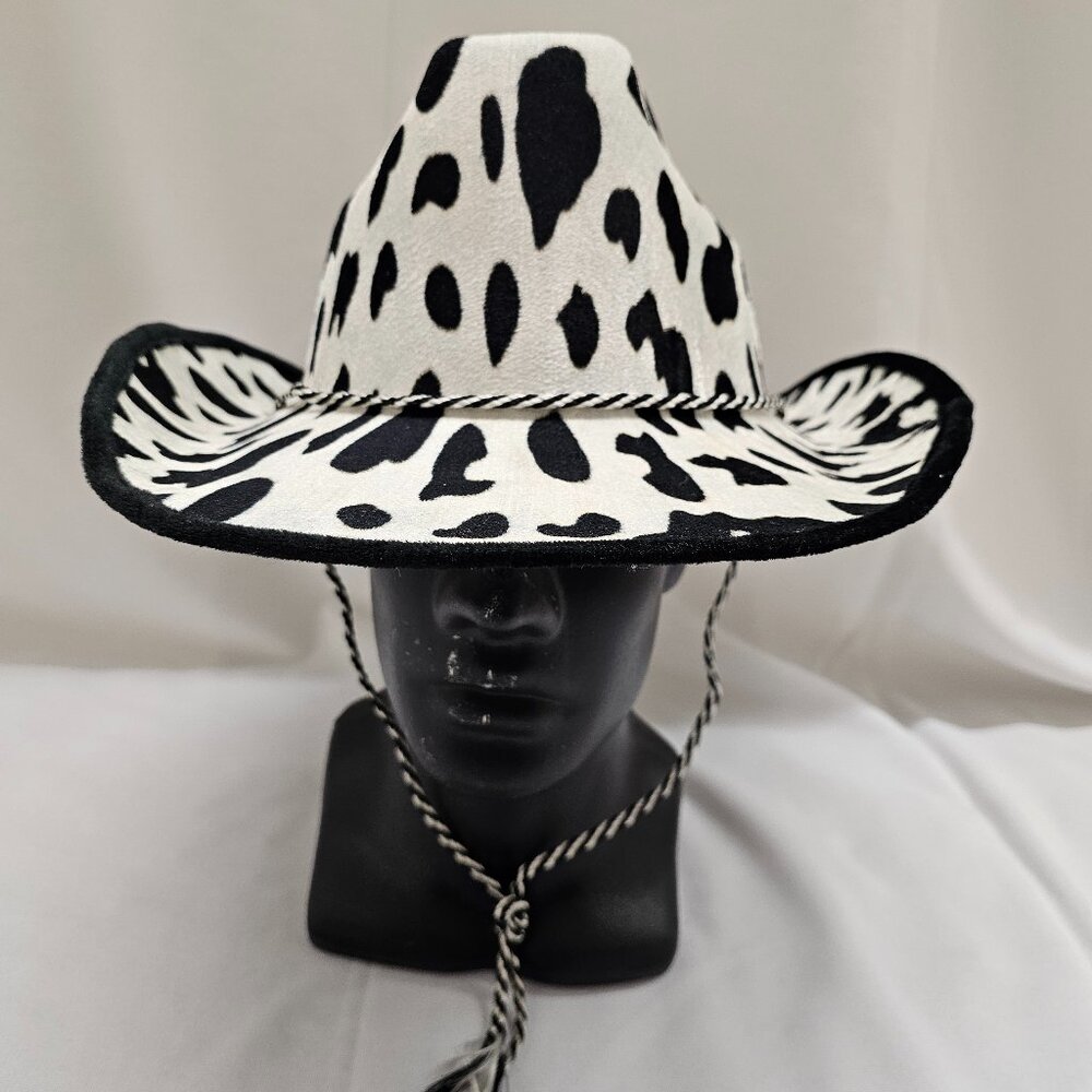 Cow Print Cowboy Hat